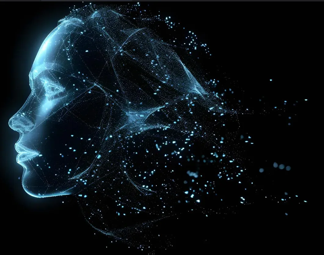 Cabeza holográfica IA — Keralvion Prime Núcleo Neural